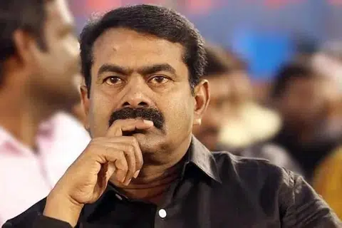 நாம் தமிழர் கட்சியின் தலைவர் சீமான்.