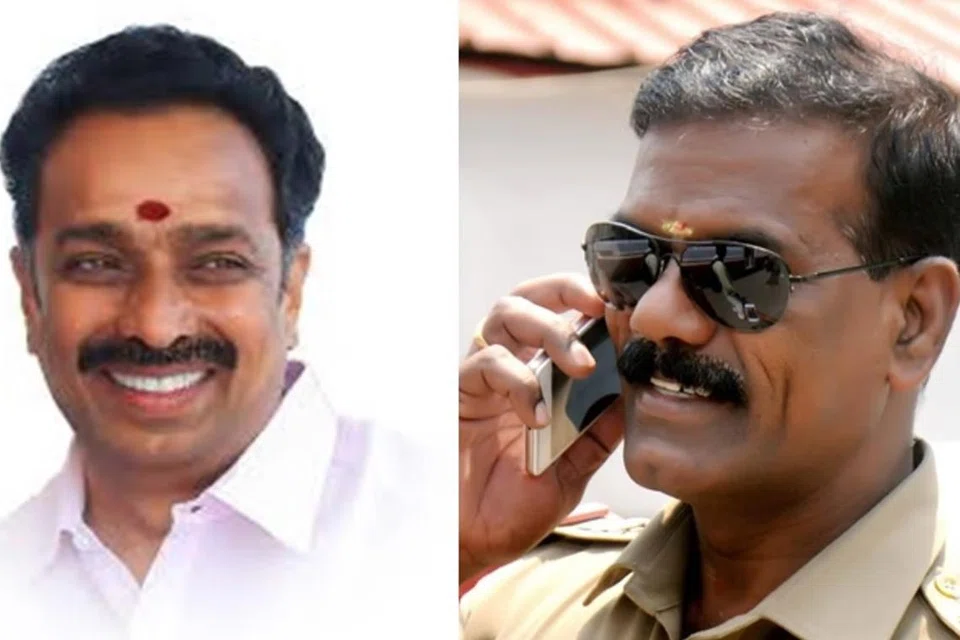 எம்.ஆர்.விஜயபாஸ்கர், காவல்துறை ஆய்வாளர் பிருத்விராஜ்.