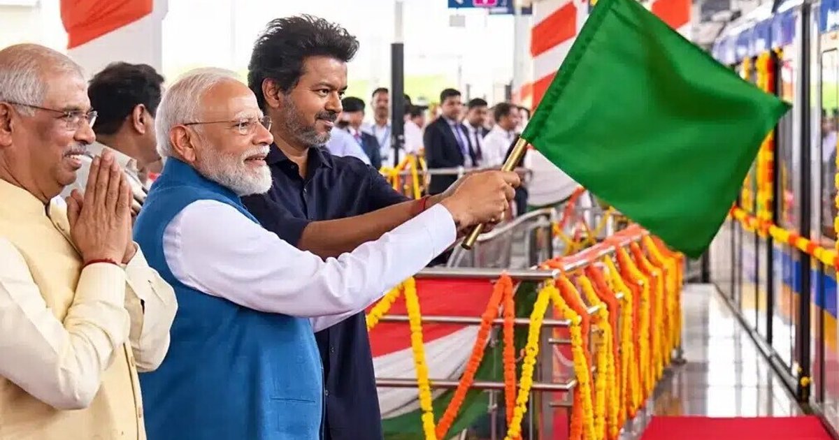 சென்னையில் ரூ.13,000 கோடி திட்டங்களைத் தொடங்கி வைத்தார் மோடி