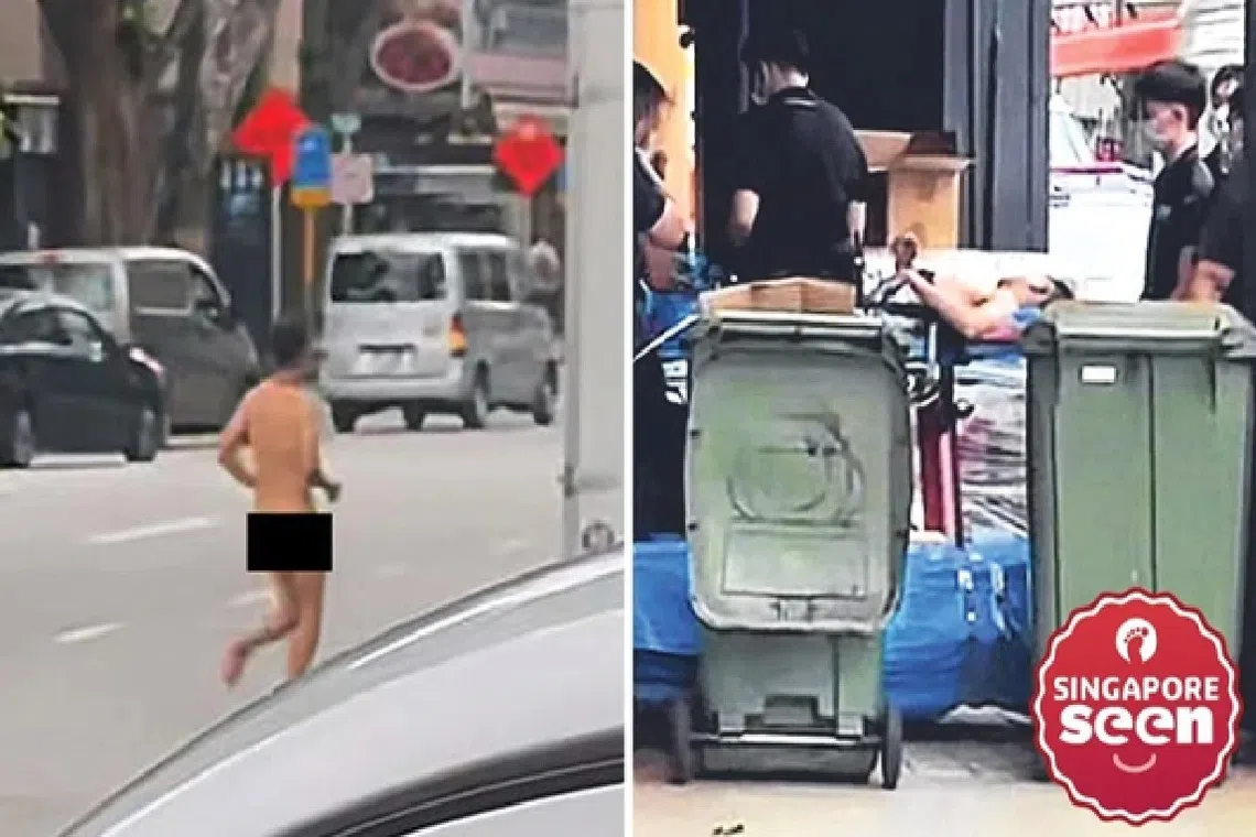 ஆடையின்றி, ரத்தக் காயங்களுடன் ஜாலான் புசாரில் ஓடிய ஆடவர் 