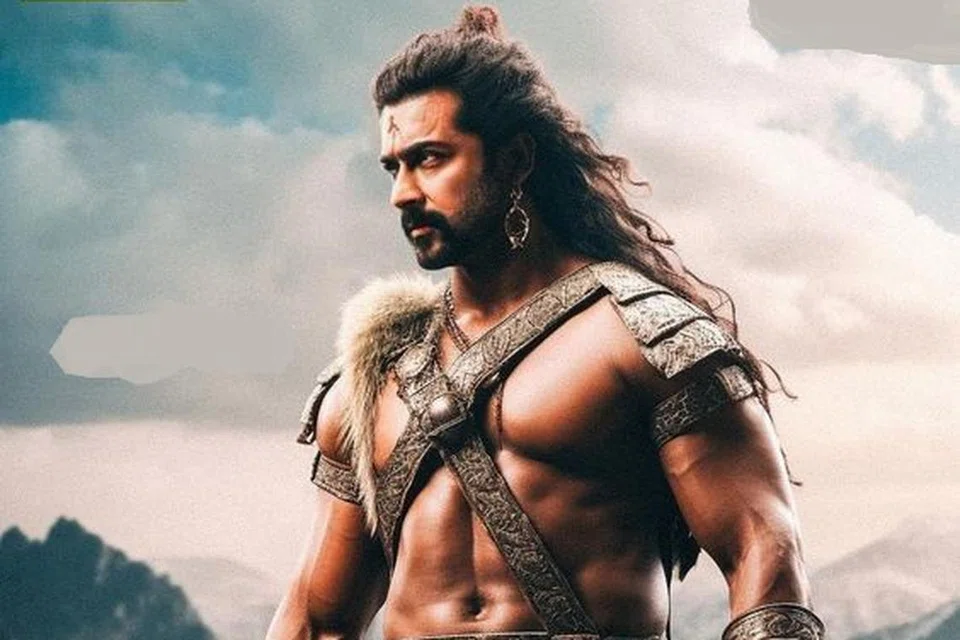 ‘கங்குவா’ காட்சியில் சூர்யா. 