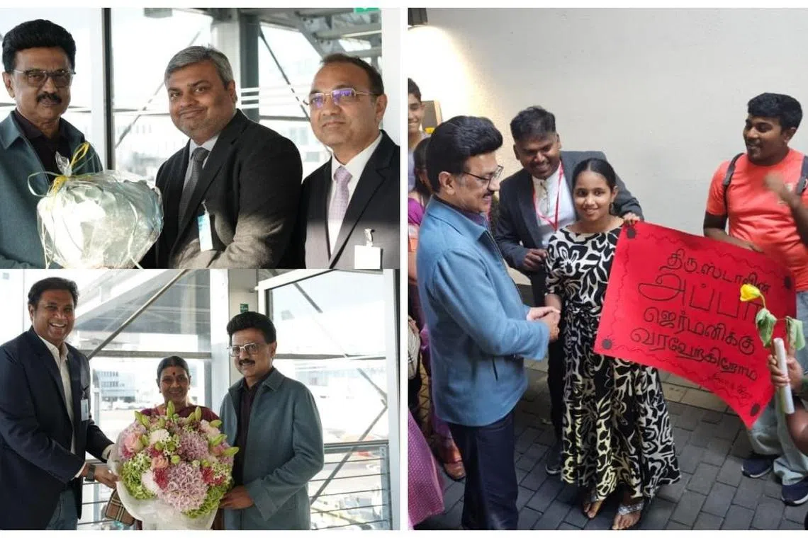 ஜெர்மனியில் முதல்வர் ஸ்டாலினுக்கு உற்சாக வரவேற்பு