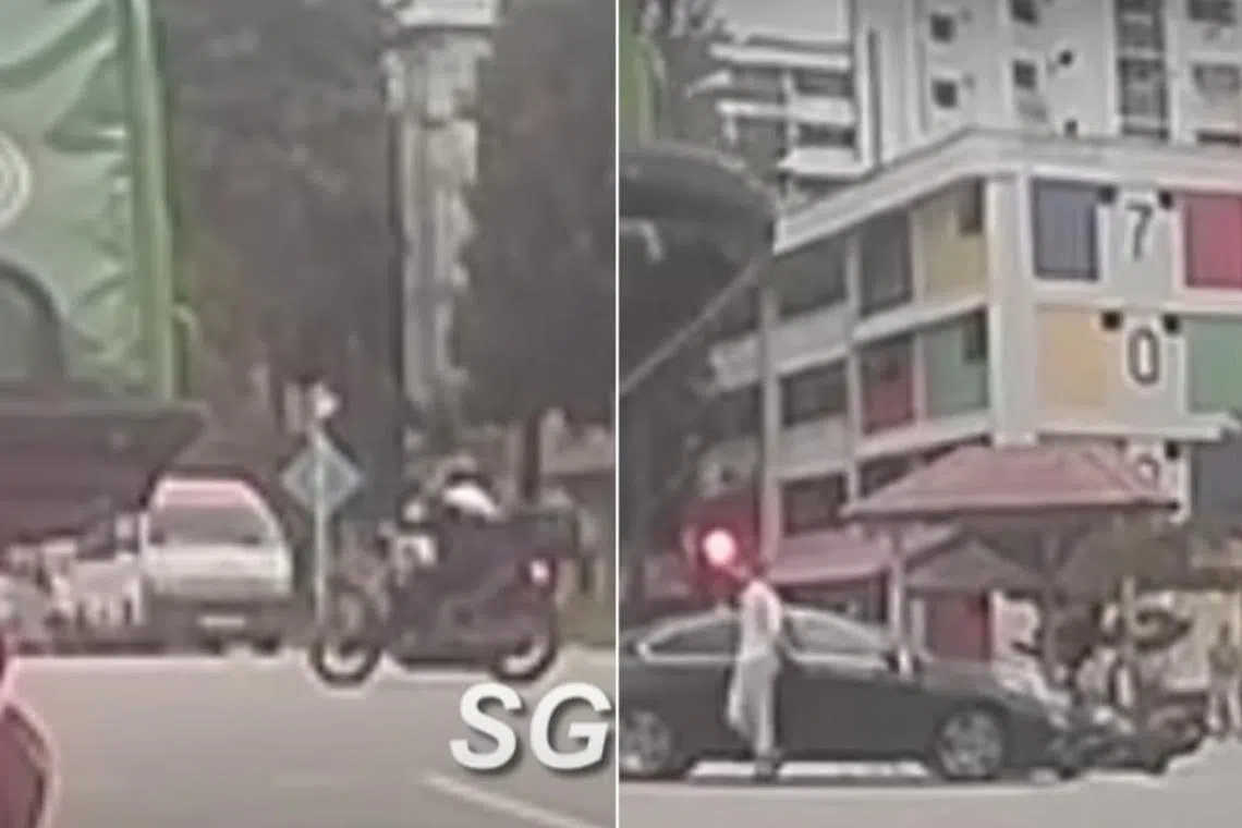 ஈசூனில் விபத்து:  மருத்துவமனையில் மோட்டார்சைக்கிளோட்டி அனுமதி