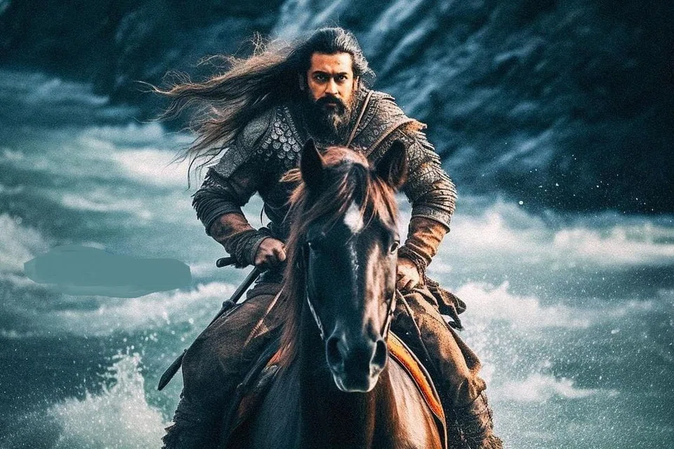  ‘கங்குவா’ படக் காட்சியில் நடிகர் சூர்யா.