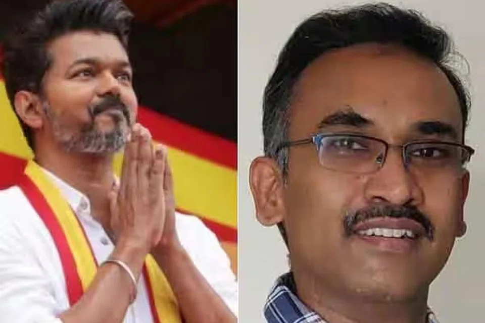 விஜய், முன்னாள் அதிகாரி அருண்ராஜ்.