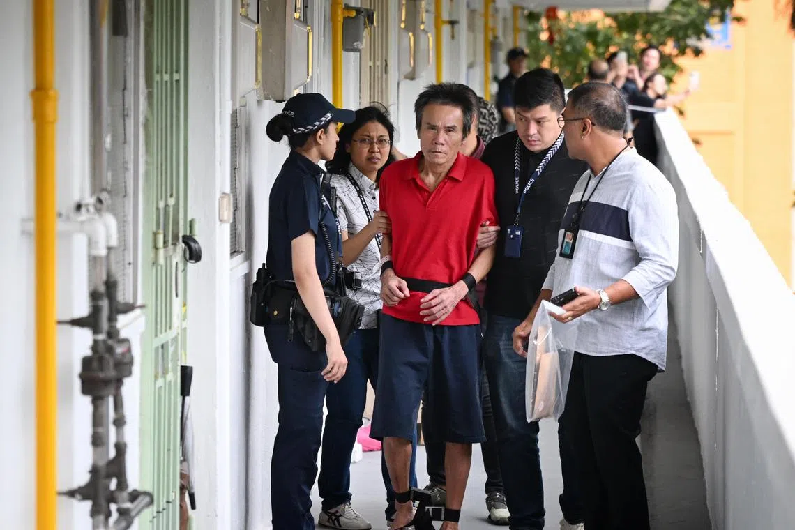 சம்பவ இடத்துக்குக் கொண்டு செல்லப்பட்ட கொலைக் குற்ற சந்தேக நபர்