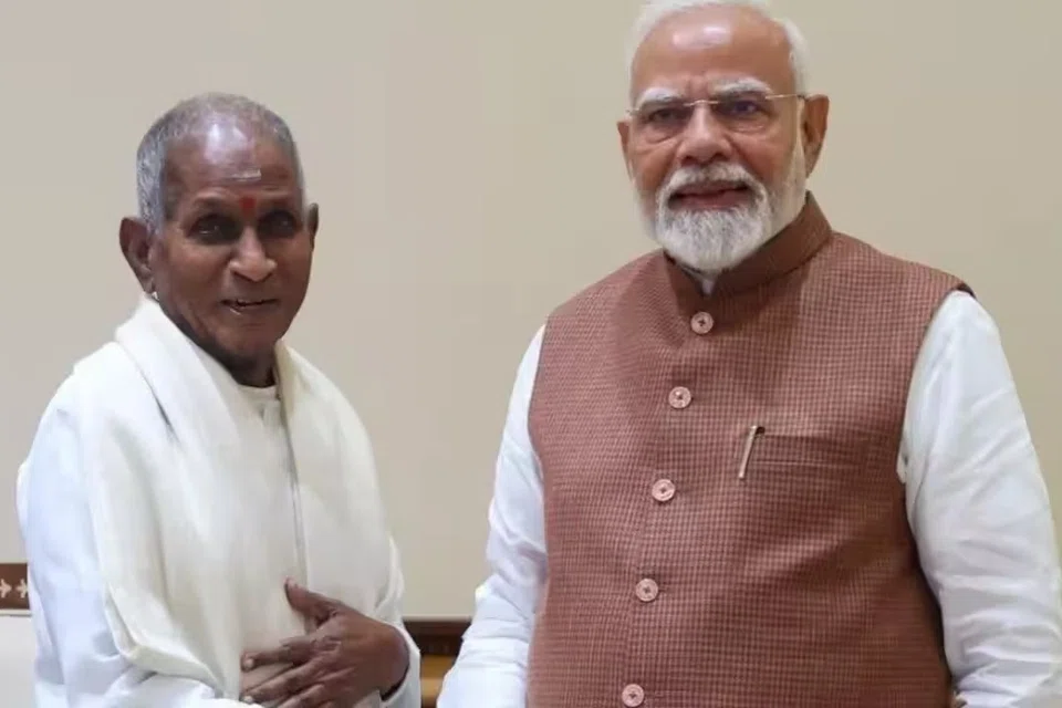 மோடியுடன் இளையராஜா.