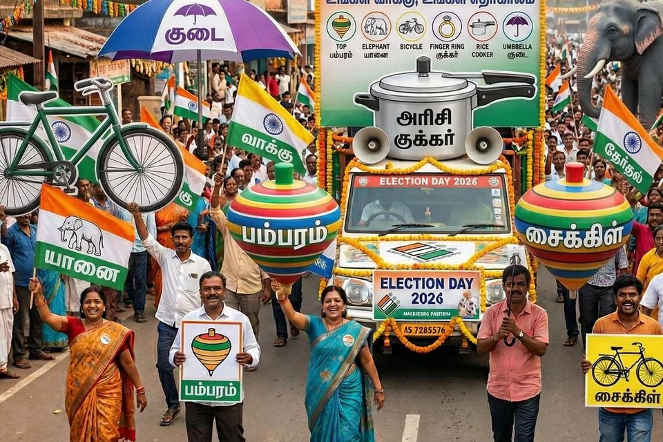 கட்சிகள் இதற்கு முன்னர் பயன்படுத்திய பெரும்பாலான சின்னங்கள் இந்தத் தேர்தலில் இல்லை.