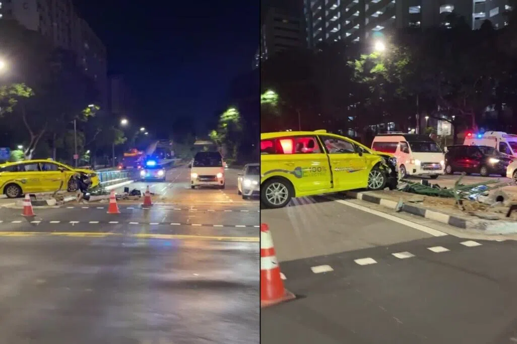 அங் மோ கியோவில் டாக்சி விபத்து; ஐவர் காயம்