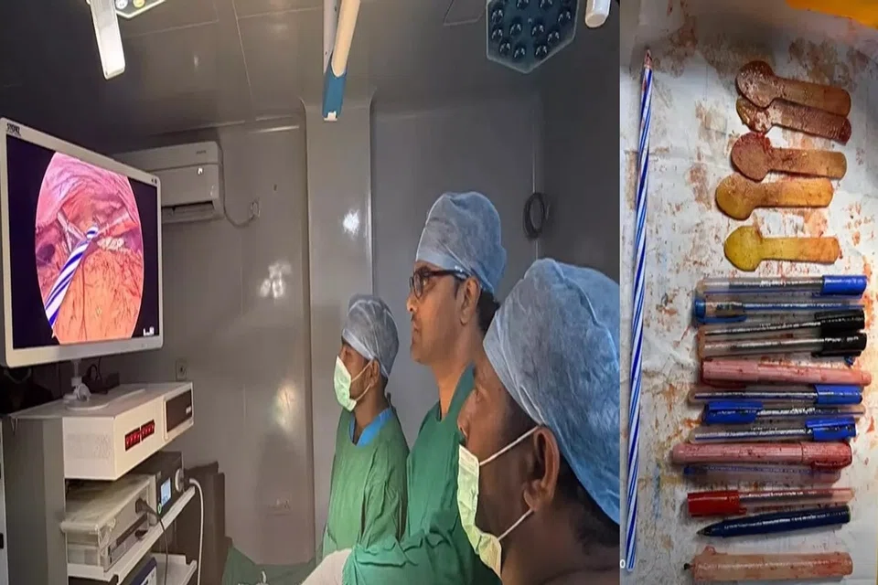 உணவு அல்லாத பொருள்களை உண்ணத் தூண்டும் ‘பைகா சிண்ட்ரோம்’ (Pica Syndrome) என்ற மனநலம் சார்ந்த பாதிப்பு காரணமாக அவற்றை பெண் விழுங்கியிருக்கலாம் என மருத்துவர்கள் சந்தேகிக்கின்றனர்.
