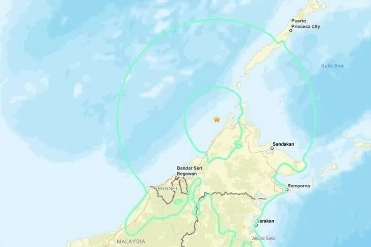 சாபாவில் வலுவான நிலநடுக்கம்; சிங்கப்பூரில் அதிர்வுகள்