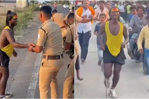 இதுவரை 8,000 கிலோ மீட்டர் தூரம் ஓடிக் கோயில்களில் வழிபாடு செய்துள்ளார் பீகார் இளைஞர்.
