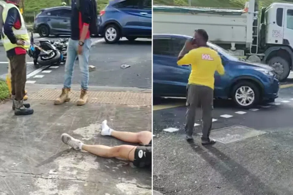 உட்லண்ட்ஸ் விபத்து: மருத்துவமனையில் மோட்டார் சைக்கிளோட்டி 