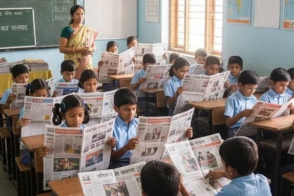 உத்தரப் பிரதேசத்தில் பள்ளி மாணவர்கள் செய்தித்தாள் வாசிப்பது கட்டாயம்