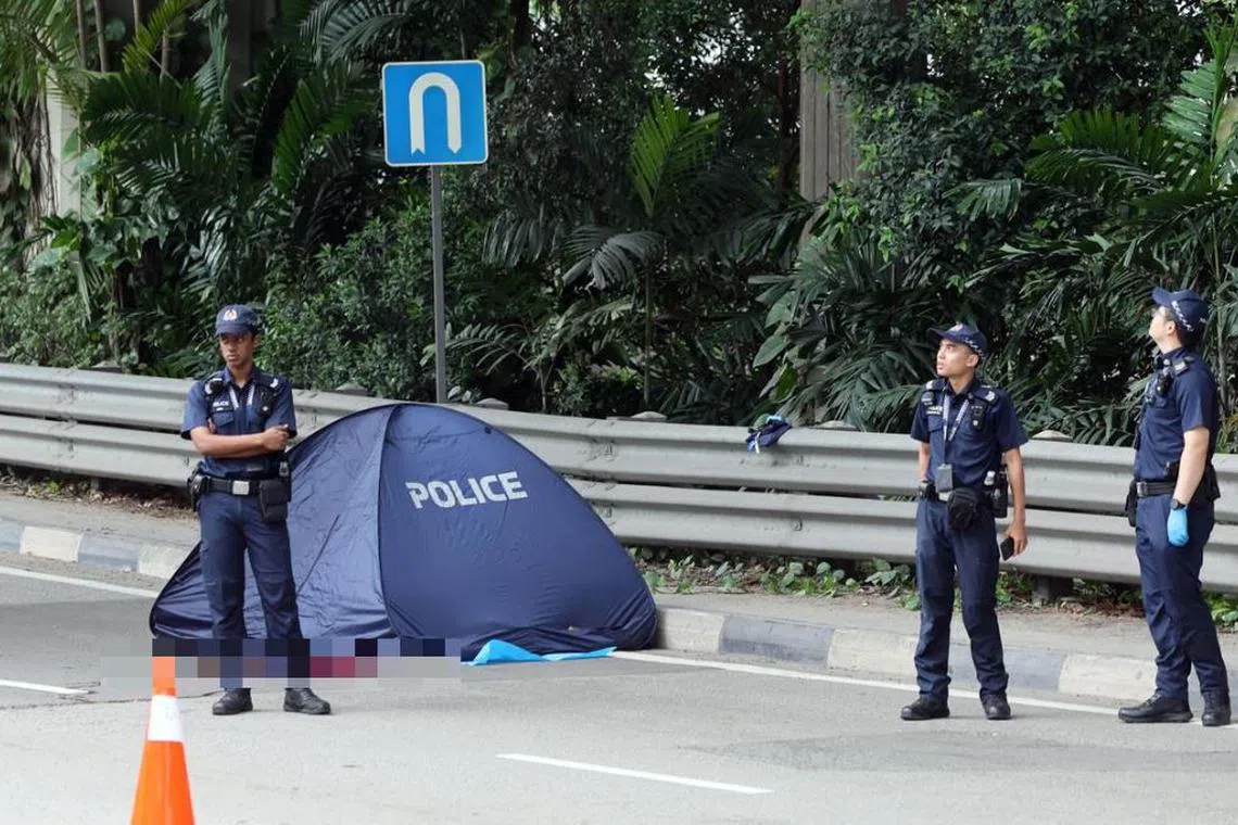 தெலுக் பிளாங்கா மேம்பாலத்திற்கு அடியில் சடலம்