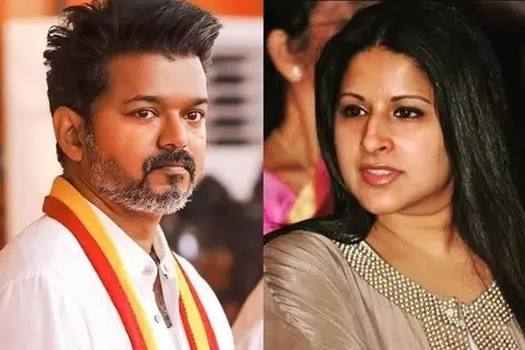 விஜய், சங்கீதா.