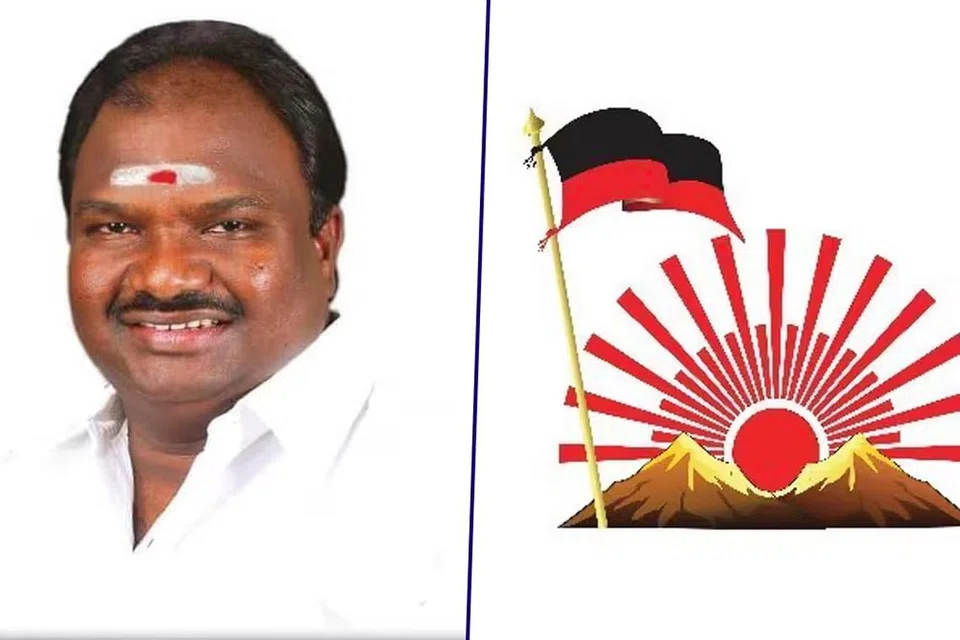திமுக வேட்பாளராக அறிவிக்கப்பட்டுள்ள வி.சி.சந்திரகுமார். 