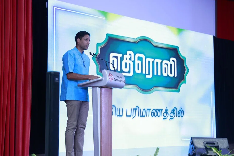 மீடியாகார்ப் தமிழ்ச் செய்தி, நடப்பு விவகாரப் பிரிவின் ‘எதிரொலி’ நிகழ்ச்சியின் புதிய பரிமாணத்திற்கான அறிமுக நிகழ்ச்சிக்குச் சிறப்பு விருந்தினராக வருகையளித்துச் சிறப்புரை ஆற்றினார் துணை அமைச்சர் தினேஷ். 