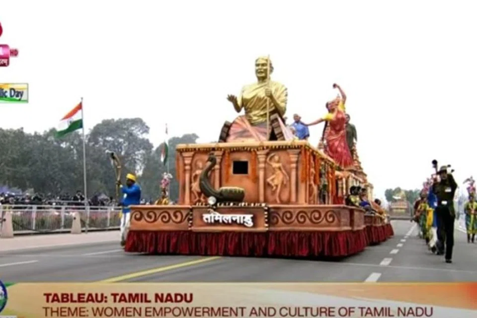 2024ஆம் ஆண்டு புதுடெல்லியில் நடந்த குடியரசு தின விழா அணிவகுப்பில் பங்கேற்ற தமிழக அரசின் அலங்கார ஊர்தி, பெண் சக்தியைப் பிரதிபலிக்கும் வகையில் அலங்கரிக்கப்பட்டிருந்தது.