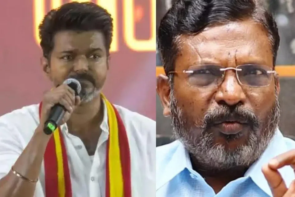 விஜய், திருமாவளவன்.