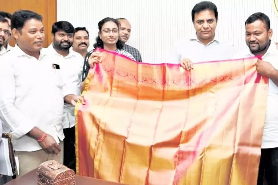 ஹைதராபாத்தை சேர்ந்த தொழிலதிபர் ஒருவர் பச்சோந்தி போல நிறம் மாறக்கூடிய சேலையைத் தயாரிக்க கேட்டுக்கொண்டதன் பேரில் அத்தகைய சேலையை நல்ல விஜய் என்ற சேலை வல்லுநர் தயாரித்துள்ளார். 