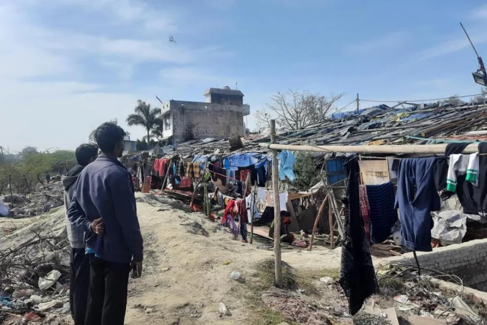 டெல்லியின் கஞ்சன் கஞ்ச் பகுதியில் தங்கி உள்ள ரோஹிங்ய அகதிகள்.
