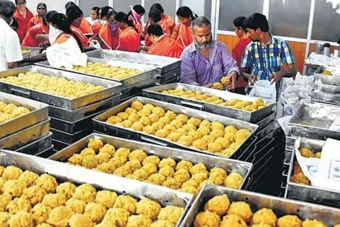 திருப்பதி கோவிலில் ஓராண்டில் 13.95 கோடி லட்டுகள் விற்று சாதனை