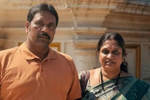 பண மோசடி செய்த பப்பா சந்திரசேகர், ஸ்வப்னா தம்பதியர்.