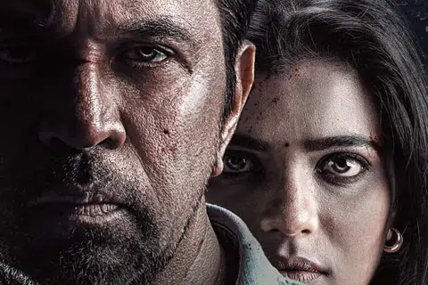 ‘தீயவர் குலை நடுங்க’ படத்தில் அர்ஜுன், ஐஸ்வர்யா ராஜேஷ்.