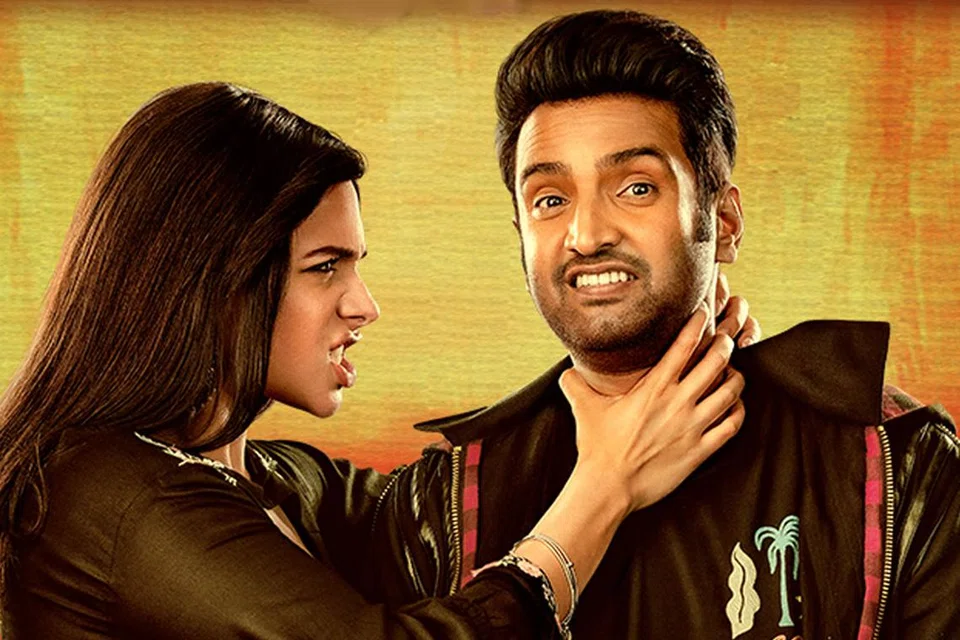 ‘கிக்’ படத்தில் சந்தானம், தான்யா.