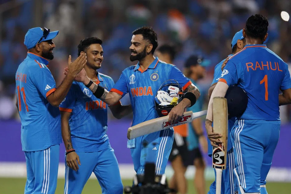 தொடர்ந்து நான்கு போட்டிகளில் வென்று இரண்டாமிடத்திலுள்ள இந்திய அணி.