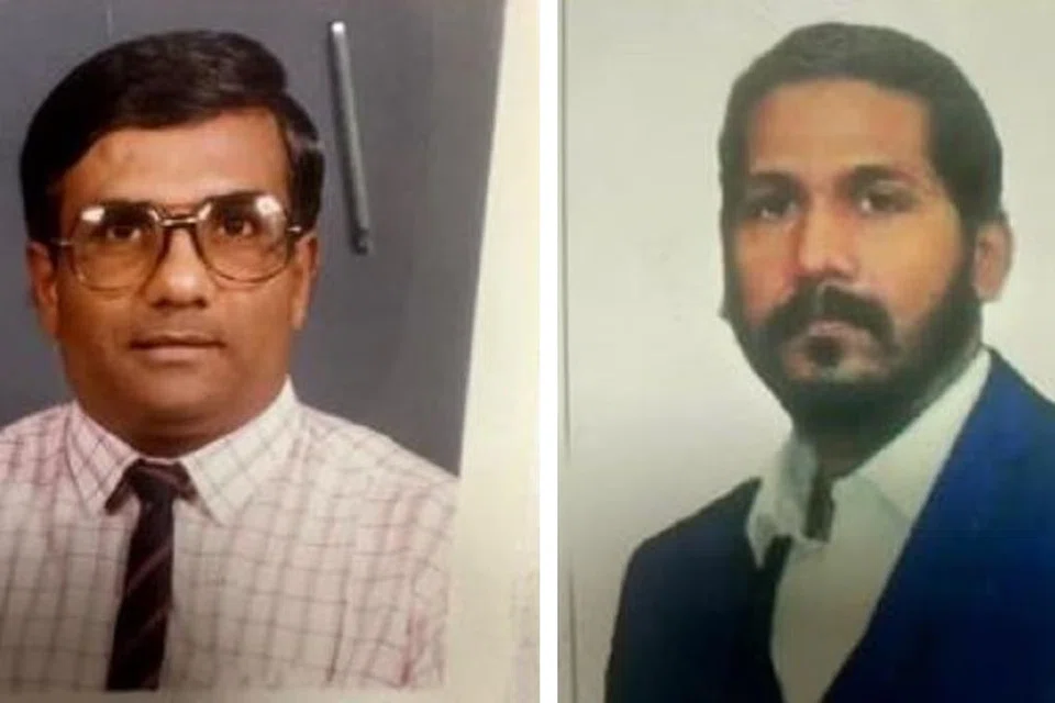 அமெரிக்காவில் இருந்தும் தாய்லாந்தில் இருந்தும் நாடுகடத்தப்பட்ட இந்தியர்கள் (இடமிருந்து) வீரேந்திரபாய் மணிபாய் பட்டேல், ஜனார்த்தனன் சுந்தரம்.