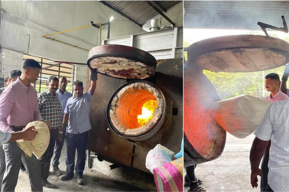 செங்கல்பட்டில் 2,950 கிலோ கஞ்சாவை தீயிட்டு அழிக்கும் அதிகாரிகள்.