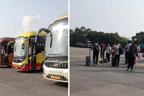 நீண்ட தூரம் செல்லும் தனியார் பேருந்துகளில் சோதனை என்ற பெயரில் அதிகாரிகள் மாமூல் வசூலிப்பதாக வெகுதொலைவு செல்லும் அனைத்துத் தனியார் பேருந்து சங்கத்தினர் புகார் அளித்துள்ளனர்.