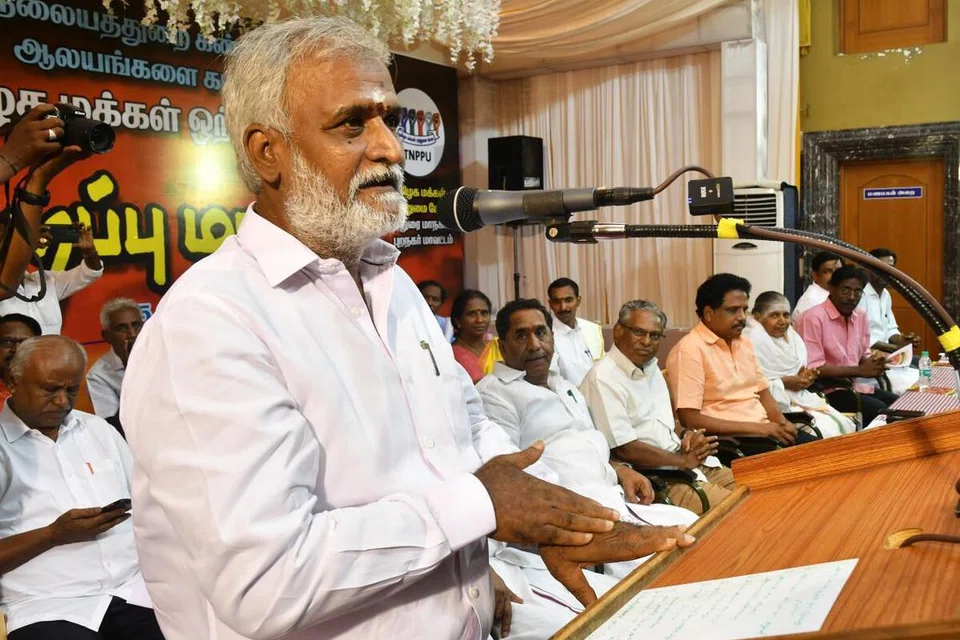 தமிழ் நாடு அறநிலையத் துறை அமைச்சர் சேகர் பாபு.