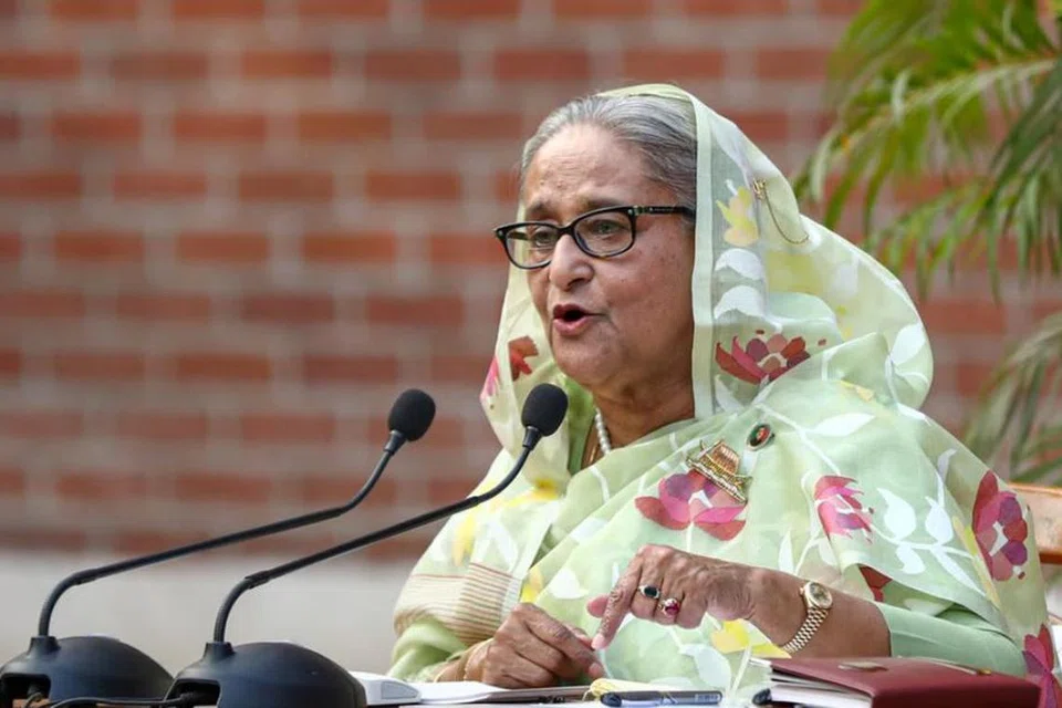 முன்னாள் பங்ளாதே‌ஷ் பிரதமர் ஷேக் ஹசினா.