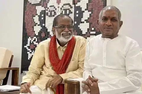 இளையராஜாவுடன் கங்கை அமரன்.
