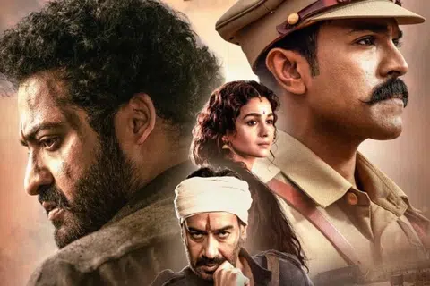 ‘ஆர்ஆர்ஆர்’ படச் சுவரொட்டி.