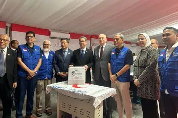 ரஹ்மத்தான் லில் ஆலமின் அறநிறுவனத்தின் பிரதிநிதிகள் யுனிசெஃப் அமைப்பையும் எகிப்திய செம்பிறைச் சங்கத்தையும் நேரில் சென்று சந்தித்தனர்.