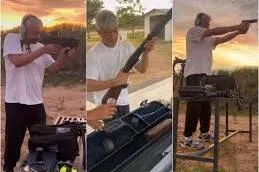 துப்பாக்கி சுடும் பயிற்சியில் ஈடுபட்ட அஜித்