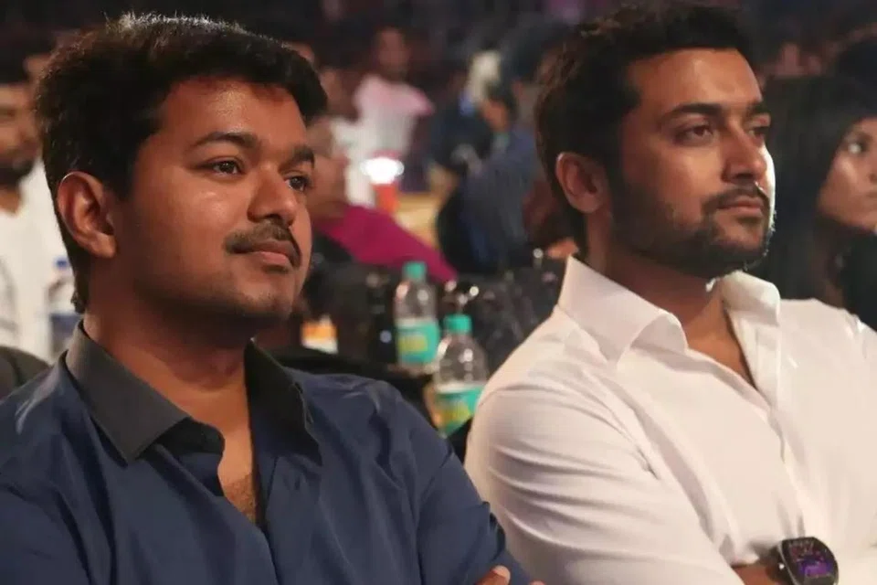 விஜய்யுடன் சூர்யா.