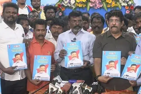 சட்டமன்றத் தேர்தலுக்கான தனது தேர்தல் அறிக்கையை வெளியிட்டுள்ள விசிக. 