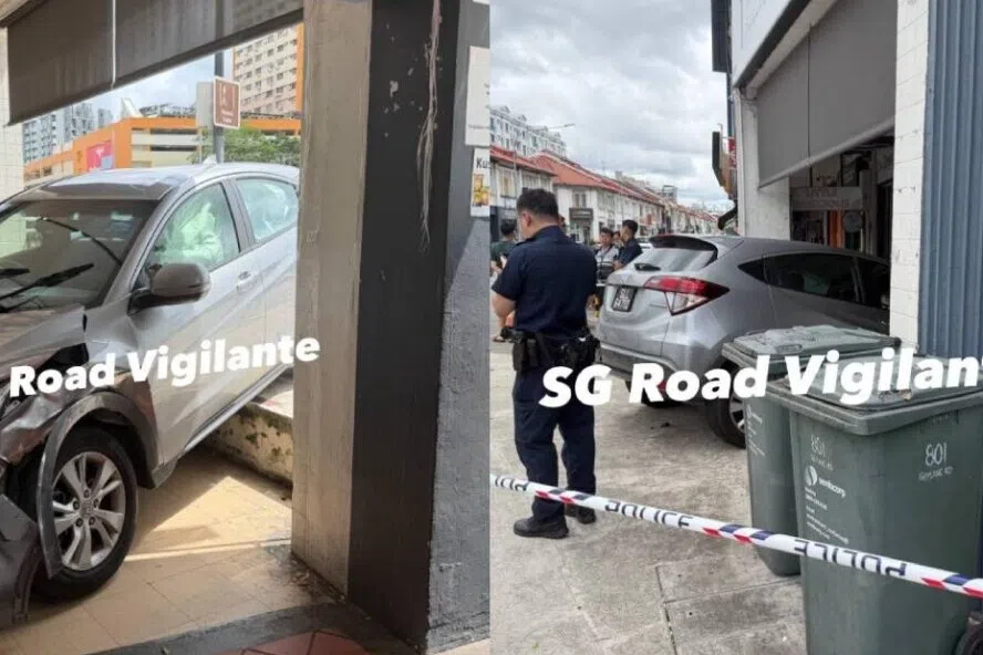 கேலாங் கடைக்குள் புகுந்த கார்