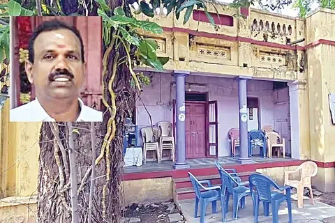 ஸ்ரீரங்கம் கோவிலுக்குச் சொந்தமான ரூ.50 கோடி மதிப்புடைய பங்களாவுடன் கூடிய இடம். உள்படம்: ராம்குமார்