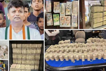 பறிமுதல் செய்யப்பட்ட ரொக்கப் பணம், தங்கம்.