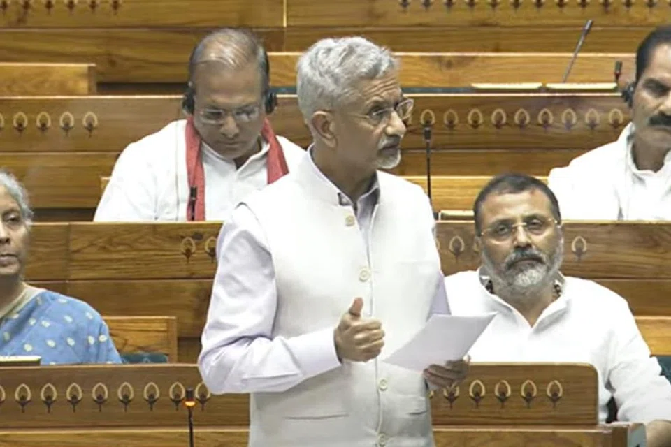 இந்திய வெளியுறவு அமைச்சர் ஜெய்சங்கர் திங்கட்கிழமை (ஜூலை 28) மக்களவையில் உரையாற்றினார். 