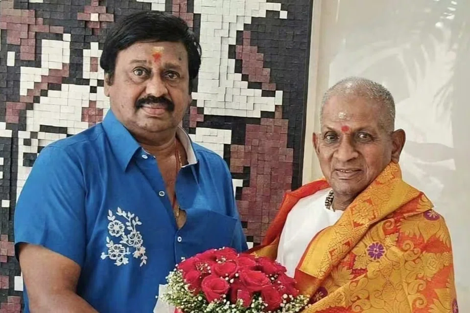 இளையராஜாவுடன் ராமராஜன்.