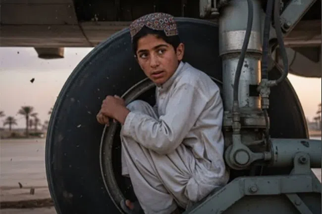 விமானச் சக்கரத்தில் பதுங்கியபடி புதுடெல்லி வந்த ஆப்கான் சிறுவன்