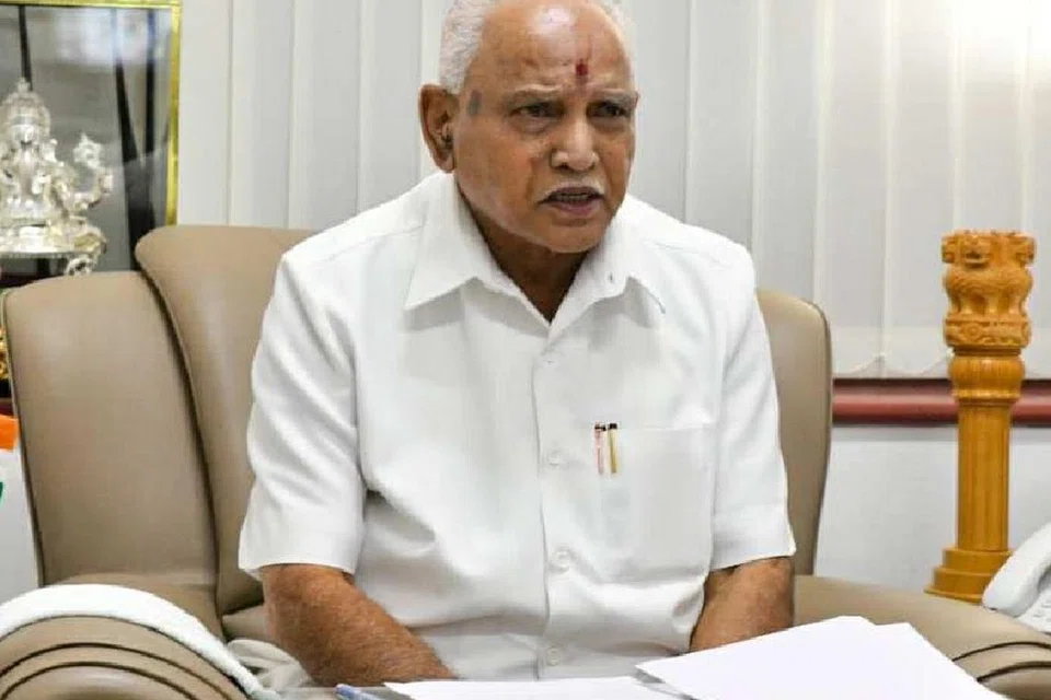 கர்நாடகாவின் முன்னாள் முதல்வரும் பாஜக தலைவருமான பி.எஸ். எடியூரப்பா.