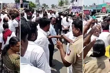 பெரம்பலூரில் திமுக, விசிக கடும் மோதல்: கல்வீசித் தாக்குதல்